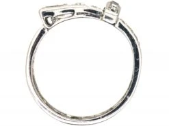 Art Deco Platinum & Diamond Buckle Ring 10 Art Deco Platinum & Diamond Buckle Ring -Antique Jewellery Company DSC06885 scaled 1
