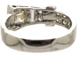 Art Deco Platinum & Diamond Buckle Ring 11 Art Deco Platinum & Diamond Buckle Ring -Antique Jewellery Company DSC06890 scaled 1