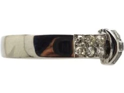 Art Deco Platinum & Diamond Buckle Ring 12 Art Deco Platinum & Diamond Buckle Ring -Antique Jewellery Company DSC06913 scaled 1