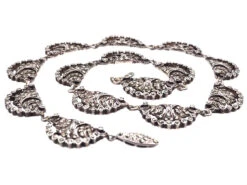 Art Deco Silver & Marcasite Articulated Collar -Antique Jewellery Company DSC06986