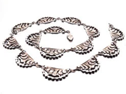 Art Deco Silver & Marcasite Articulated Collar -Antique Jewellery Company DSC06987