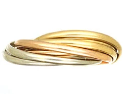 Cartier Trinity 7 Series Mixed Gold Wedding Ring
