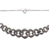 Art Deco Silver & Marcasite Articulated Ovoid Design Necklace -Antique Jewellery Company DSC07012