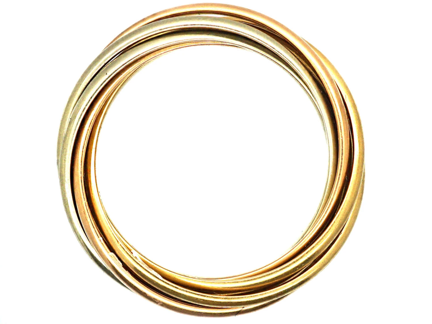 Cartier Trinity 7 Series Mixed Gold Wedding Ring 6 Cartier Trinity 7 Series Mixed Gold Wedding Ring - Image 4