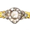 Early Victorian 18ct Gold Heart Shaped Ring Set With Diamonds -Antique Jewellery Company DSC07023 copy