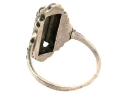 Art Deco Silver & Marcasite Ring -Antique Jewellery Company DSC07025