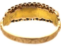 Victorian 15ct Gold Ring Set With Emeralds & Natural Split Pearls 11 Victorian 15ct Gold Ring Set With Emeralds & Natural Split Pearls -Antique Jewellery Company DSC07030