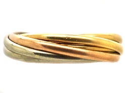 Cartier Trinity 7 Series Mixed Gold Wedding Ring 9 Cartier Trinity 7 Series Mixed Gold Wedding Ring -Antique Jewellery Company DSC07046 copy