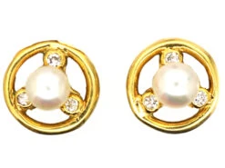 18ct Gold Multi Gem Interchangeable Earrings -Antique Jewellery Company DSC07088 copy