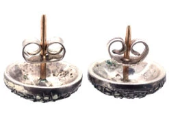 Art Deco Silver & Marcasite Round Earrings -Antique Jewellery Company DSC07126