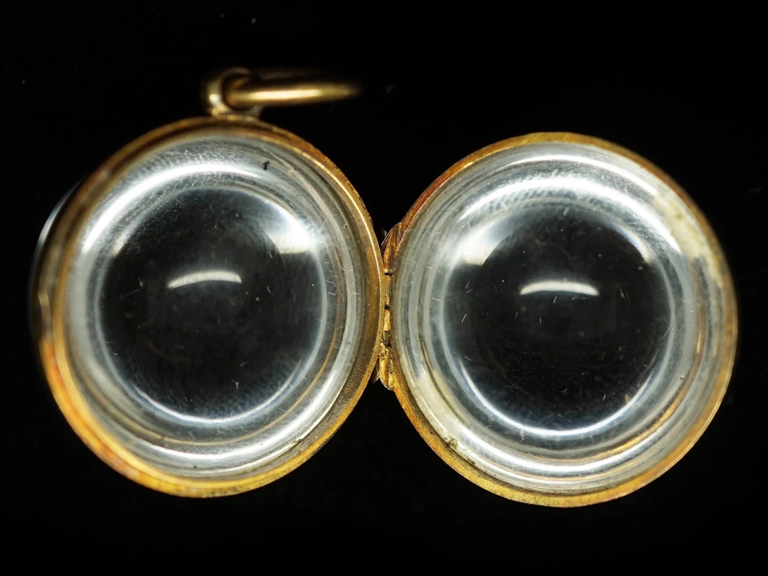 Edwardian Rock Crystal Ball Locket 4 Edwardian Rock Crystal Ball Locket - Image 2