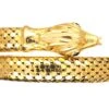 18ct Gold Snake Bangle With Garnet Eyes 1 18ct Gold Snake Bangle With Garnet Eyes -Antique Jewellery Company DSC07140 scaled 1