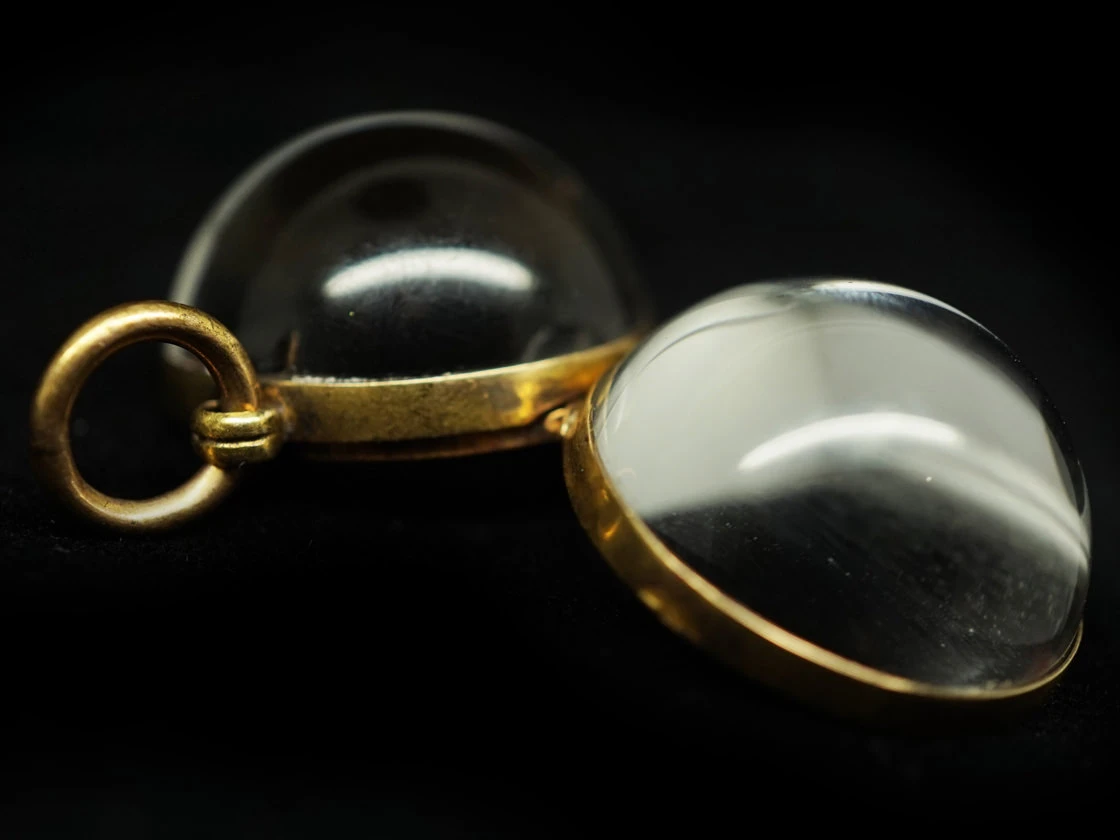 Edwardian Rock Crystal Ball Locket 6 Edwardian Rock Crystal Ball Locket - Image 4