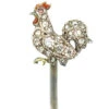 Edwardian Diamond & Enamel Cockerel Tie Pin With Ruby Eye 2 Edwardian Diamond & Enamel Cockerel Tie Pin With Ruby Eye -Antique Jewellery Company DSC07187