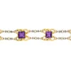 Edwardian 15ct Gold & Platinum, Amethyst & Natural Pearl Bracelet 2 Edwardian 15ct Gold & Platinum, Amethyst & Natural Pearl Bracelet -Antique Jewellery Company DSC07196