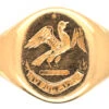 Victorian 15ct Gold Signet Ring With Eagle Intaglio 2 Victorian 15ct Gold Signet Ring With Eagle Intaglio -Antique Jewellery Company DSC07211 1