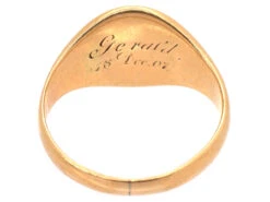 Victorian 15ct Gold Signet Ring With Eagle Intaglio -Antique Jewellery Company DSC07235