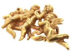 Victorian 18ct Gold Love Is Blind Brooch 10 Victorian 18ct Gold Love Is Blind Brooch -Antique Jewellery Company DSC07250