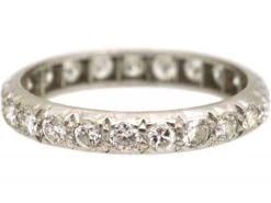 Early 20th Century Diamond Eternity Ring With Curved Edges 11 Early 20th Century Diamond Eternity Ring With Curved Edges -Antique Jewellery Company DSC07274 scaled 1