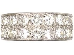 18ct White Gold Ring By Charles Green & Sons Set With Diamonds