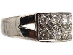 18ct White Gold Ring By Charles Green & Sons Set With Diamonds 13 18ct White Gold Ring By Charles Green & Sons Set With Diamonds -Antique Jewellery Company DSC07284 scaled 1