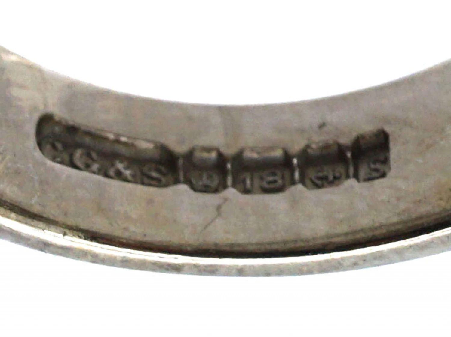 18ct White Gold Ring By Charles Green & Sons Set With Diamonds 8 18ct White Gold Ring By Charles Green & Sons Set With Diamonds - Image 6