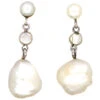 Edwardian 15ct Gold & Platinum Baroque Pearl Drop Earrings 1 Edwardian 15ct Gold & Platinum Baroque Pearl Drop Earrings -Antique Jewellery Company DSC07329 1