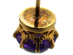 Amethyst & Gold Earrings 10 Amethyst & Gold Earrings -Antique Jewellery Company DSC07335
