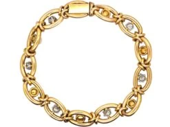 Early 20th Century French 18ct Gold Bracelet Set With Diamonds & Natural Pearls 7 Early 20th Century French 18ct Gold Bracelet Set With Diamonds & Natural Pearls -Antique Jewellery Company DSC07340 scaled 1