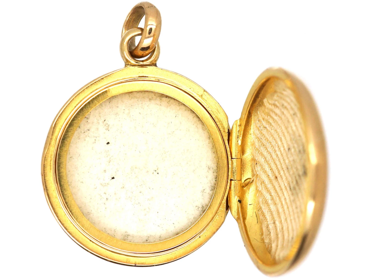 Edwardian 15ct Gold Round Locket Set With A Diamond 4 Edwardian 15ct Gold Round Locket Set With A Diamond - Image 2