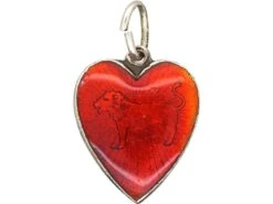 Norwegian Heart Shaped Pendant With Enamelled Rose & Lion 7 Norwegian Heart Shaped Pendant With Enamelled Rose & Lion -Antique Jewellery Company DSC07375