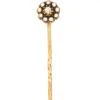 Victorian 15ct Gold Cluster Tie Pin Set With A Diamond & Natural Split Pearls -Antique Jewellery Company DSC07385 copy scaled 1