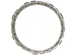 Early 20th Century Platinum Eternity Ring Set With Onyx & Diamonds 8 Early 20th Century Platinum Eternity Ring Set With Onyx & Diamonds -Antique Jewellery Company DSC07453