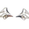 Georg Jensen Silver Earrings Designed By Henning Koppel