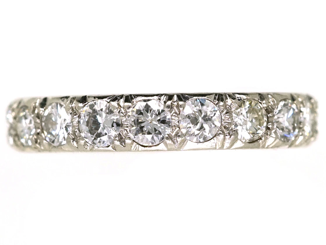 French Platinum & Diamond Eternity Ring 3 French Platinum & Diamond Eternity Ring