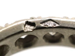 French Platinum & Diamond Eternity Ring 18 French Platinum & Diamond Eternity Ring -Antique Jewellery Company DSC07525 1