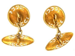 French Belle Epoque 18ct Gold Cufflinks -Antique Jewellery Company DSC07544 1