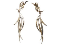 1950s Silver & Marcasite Drop Earrings -Antique Jewellery Company DSC07560