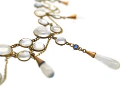 Edwardian 15ct Gold, Moonstone & Sapphire Necklace 13 Edwardian 15ct Gold, Moonstone & Sapphire Necklace -Antique Jewellery Company DSC07568