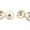 Edwardian 15ct Gold & Mother Of Pearl Button Cufflinks 1 Edwardian 15ct Gold & Mother Of Pearl Button Cufflinks -Antique Jewellery Company DSC07620 1