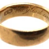 18ct Gold Wedding Ring With Inscription Inside 2 18ct Gold Wedding Ring With Inscription Inside -Antique Jewellery Company DSC07628