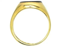 Early 20th Century 18ct Gold Signet Ring With Bloodstone Intaglio Of A Huntsman 11 Early 20th Century 18ct Gold Signet Ring With Bloodstone Intaglio Of A Huntsman -Antique Jewellery Company DSC07634 copy