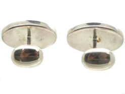 Silver Purple Frog Cufflinks By Roger Doyle -Antique Jewellery Company DSC07648