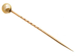 Large Natural Baroque Pearl Tie Pin 8 Large Natural Baroque Pearl Tie Pin -Antique Jewellery Company DSC07664