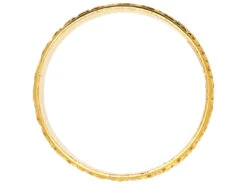 22ct Gold Wedding Ring With Orange Blossom Motifs Made In 1901 -Antique Jewellery Company DSC07684 copy