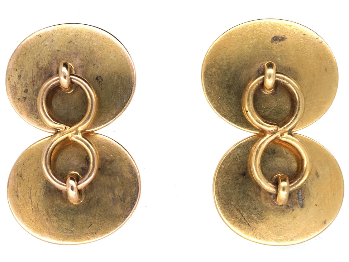 19th Century Indian 18ct Gold Cufflinks With Miniatures 6 19th Century Indian 18ct Gold Cufflinks With Miniatures - Image 4