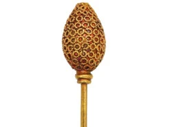 Victorian Etruscan Style 15ct Gold Conical Shaped Tie Pin