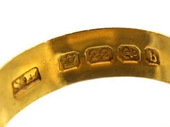 22ct Gold Wedding Ring With Orange Blossom Motifs Made In 1901 -Antique Jewellery Company DSC07709 copy