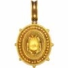 Victorian 18ct Gold Etruscan Revival Pendant With Scarab Motif -Antique Jewellery Company DSC07721 scaled 1