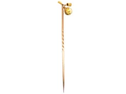 Edwardian Pearl & Diamond Sprig Tie Pin 10 Edwardian Pearl & Diamond Sprig Tie Pin -Antique Jewellery Company DSC07740 1